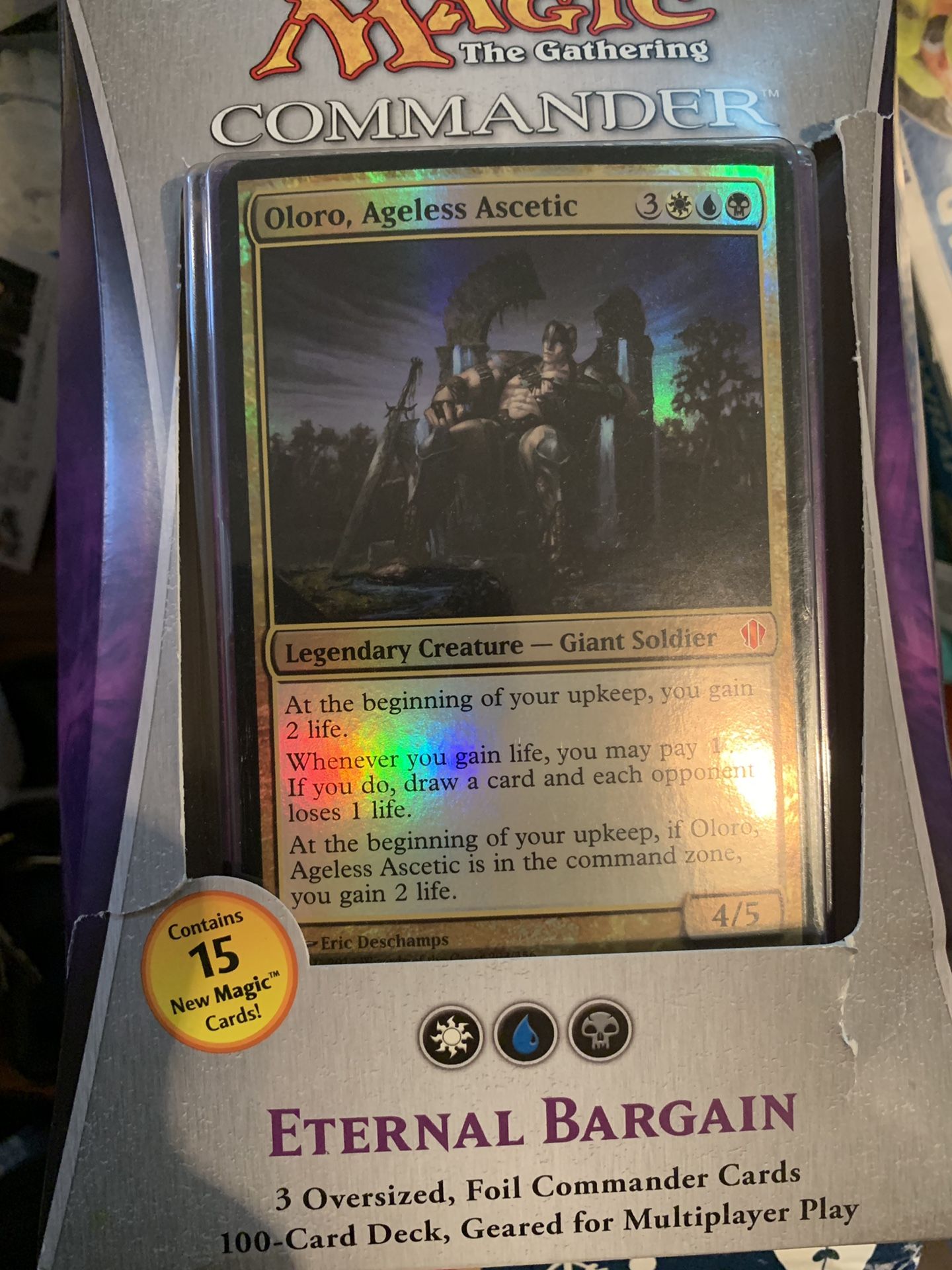 2 Sealed 2013 MTG Commander Decks! Eternal Bargain (Oloro) and Evasive Maneuvers (Derevi)
