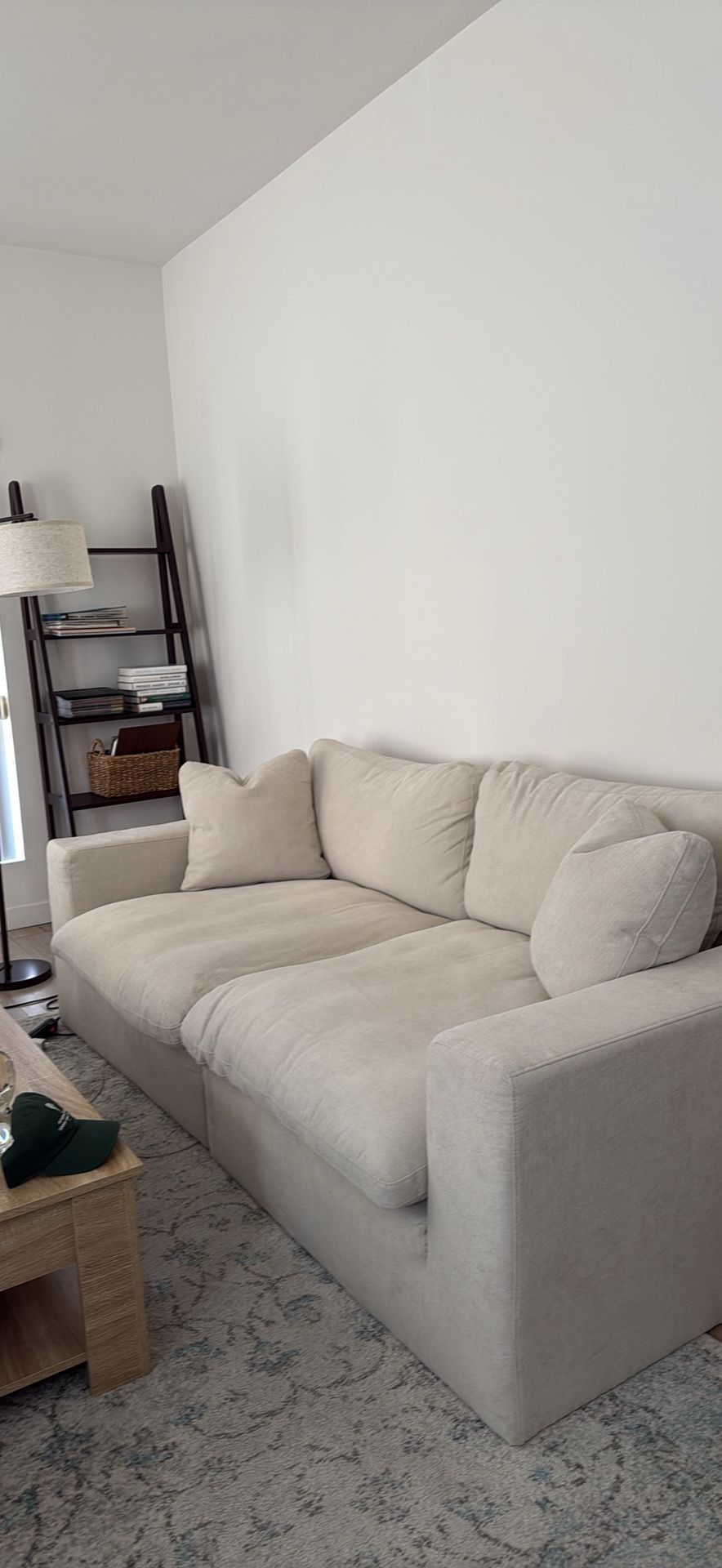 Modular Loveseat *cloud couch dupe* cream white