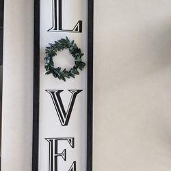 "LOVE" Wall Sign