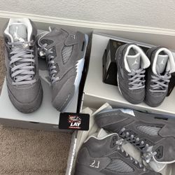 Jordan 5 Wolf Grey *Multiple sizes*
