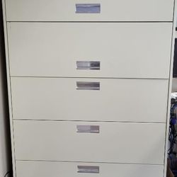 Hons Filing Cabinet Retractable Doors 5 Drawers