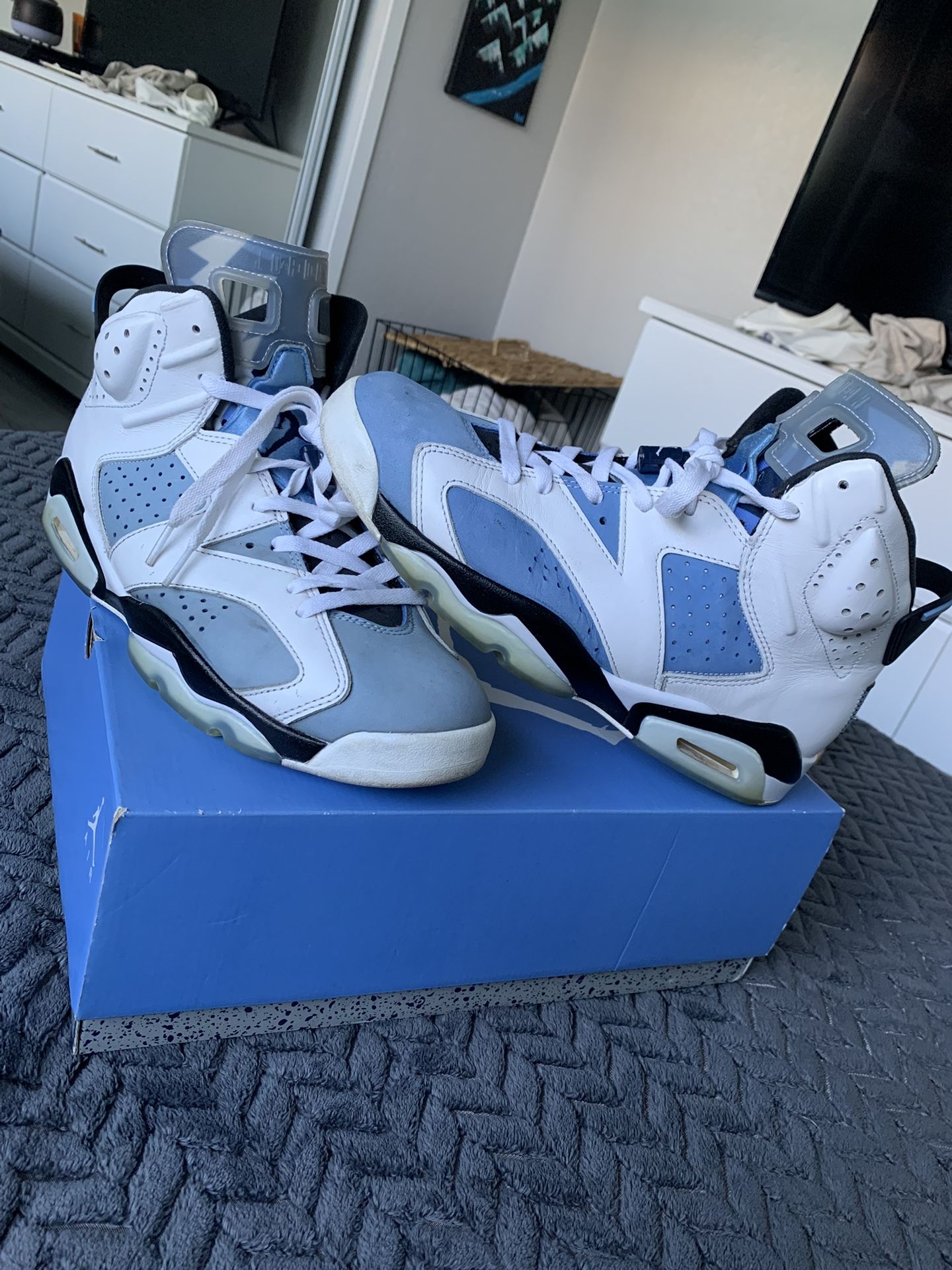 Unc Jordan 6 Retro Nike Men’s Shoes