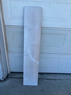 White Wooden Plank 11.25” by 56”