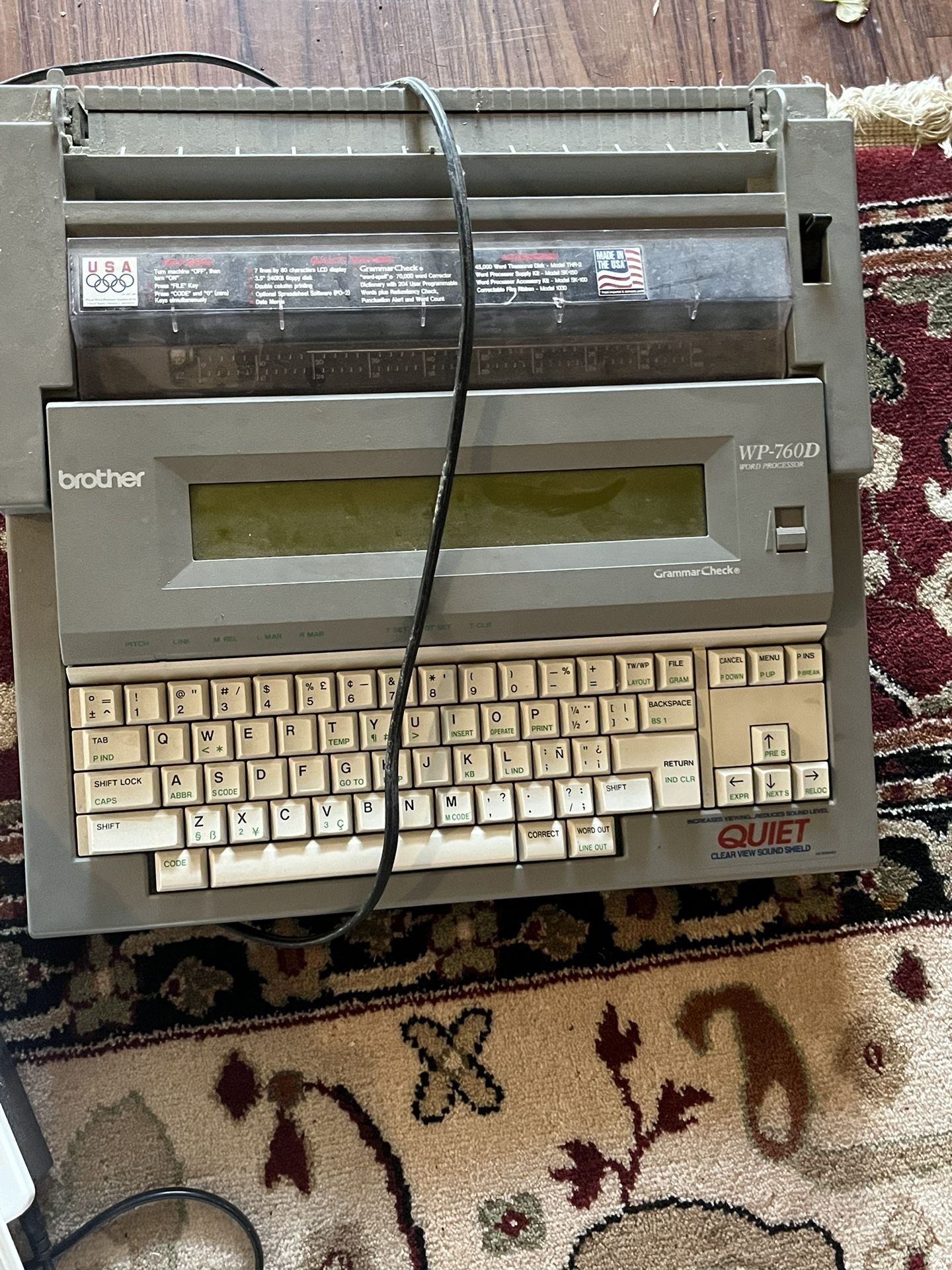 Brother Wp760d Vintage Typewriter