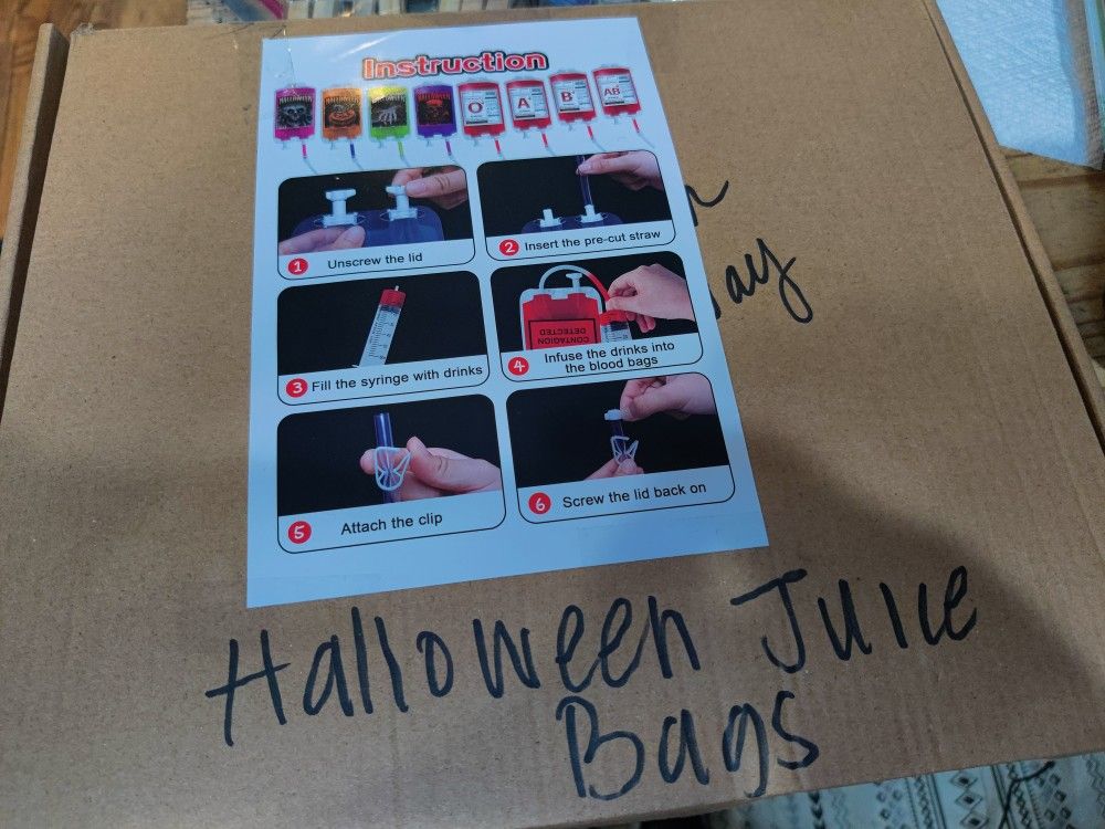 Halloween Juice Treat Bags