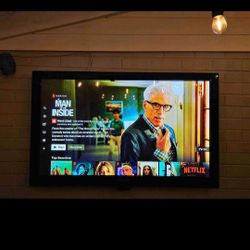 50 Inch Plasma TV With ROKU + Remote 