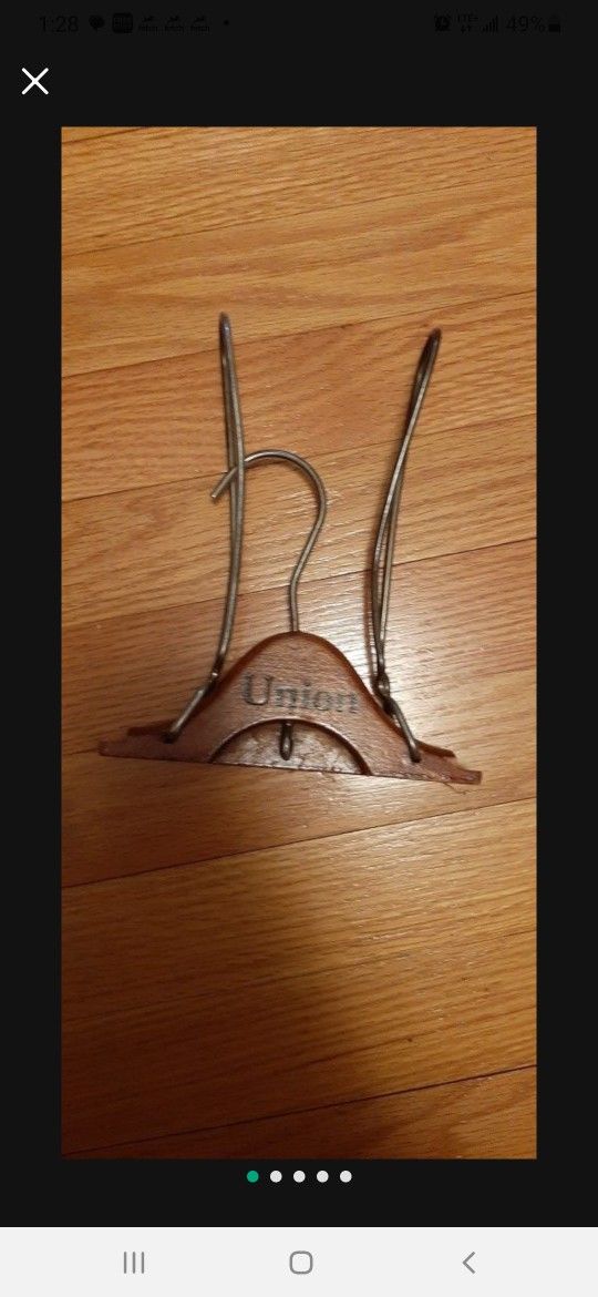 Vintage Union Folding Travel Clothes Hanger