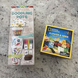 NEW Flowerpot Seed Starting Kits For Kids Art Activity STEM