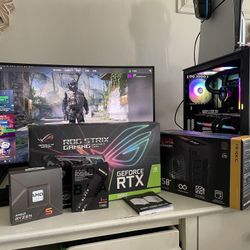 High‑End RTX 3080 Gaming PC, 32gb DDR5 RGB RAM + Optional 260Hz 1440p Setup (Like New)