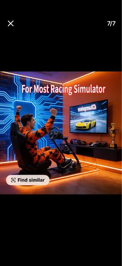 【New Release】Carbon Steel Racing Wheel Stand - Adjustable for Any Chair, Fits Most Simulators, Anti-Slip & Heavy Duty | 31.1"×23.6" Gaming Cockpit Sta