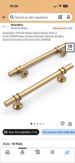 Kitchen cabinet handles