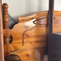 Wood headboard, and footboard queen size