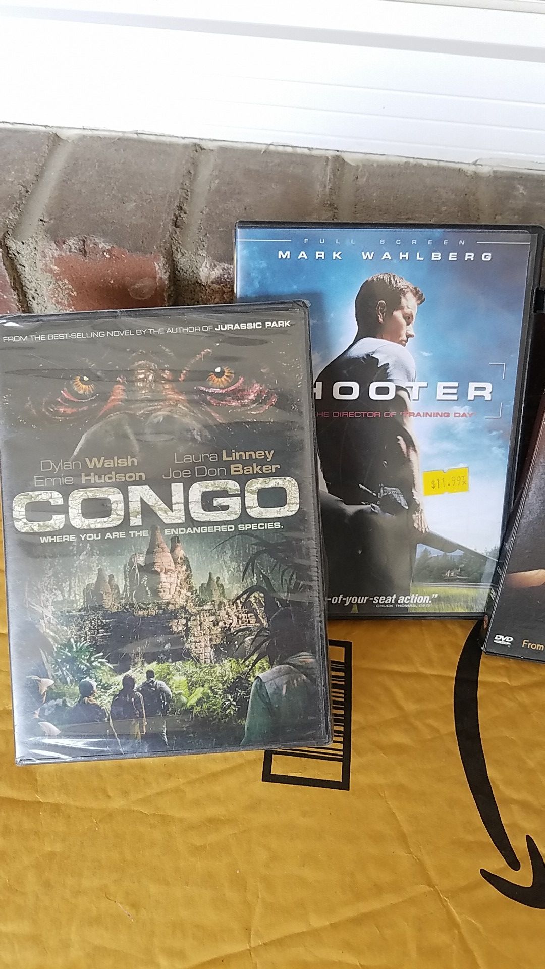 DVD'S. CONGO NEVER OPENED. All for $10