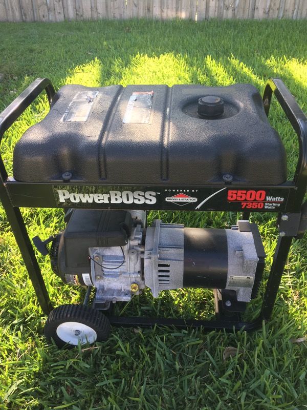 5500 Watts Generator Powered by Briggs & Stratton / PowerBoss