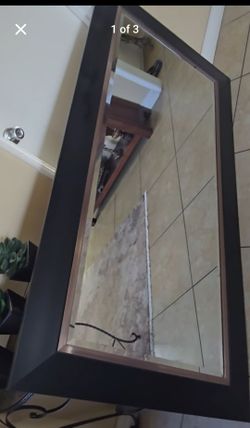 Beautiful wooden mirror 35x68