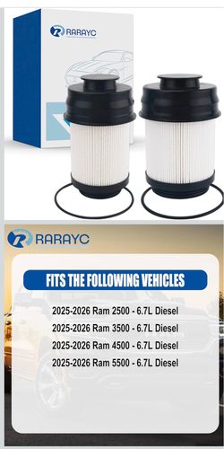 2025-2026 6.7 Cummins Fuel Filter Water Separator Compatible with Ram 2(contact info removed) 4(contact info removed) 6.7L Turbo Diesel