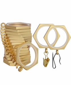 BRAND NEW BlastHome® Luxury Curtain Rings - Premium Metal with Quiet, Smooth, Removable Nylon Inserts