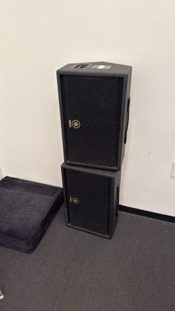 Pair of Yamaha CM10V 10" Passive Floor Monitors / PA Speakers