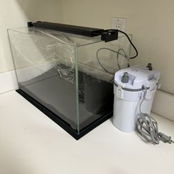 ADA 45P 10 gallon ultra clear fish tank