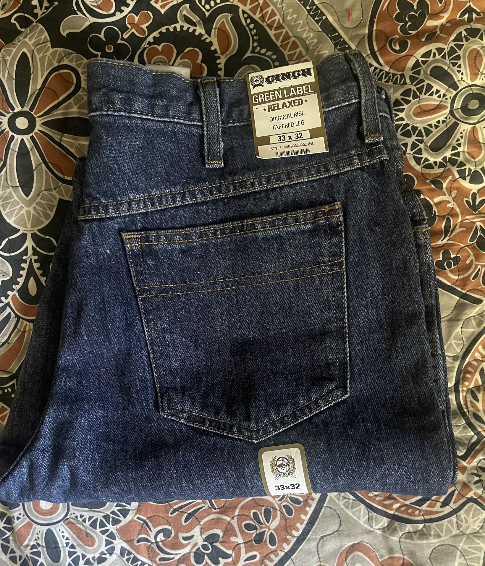 New With Tags Mens CINCH Jeans Size 33x32