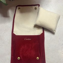 Cartier Red Love Bracelet Or Watch Jewelry Case Pouch