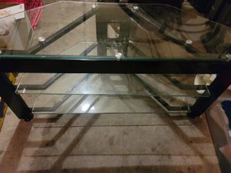 Glass TV Stand.