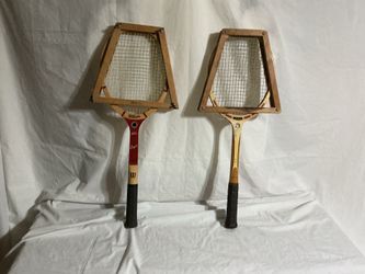 Classic wooden Tennis Rackets  wth press…