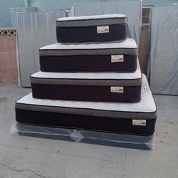 Queen Size Mattress Pillow Top 12"        New Mattress.    Same Day Delivery