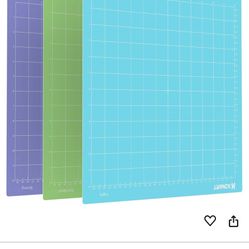 12x12 Inch Cutting Mats for Cricut Maker 3/Maker/Explore 3/Air 2/Air/One(Standard/Light/Strong,3 Mats) Adhesive