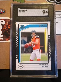 2024 Donruss Bo Nix Rated Rookie SGC 9