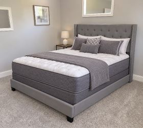Full size bed frame with mattress