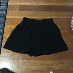 Cotton Shorts (black And White) 