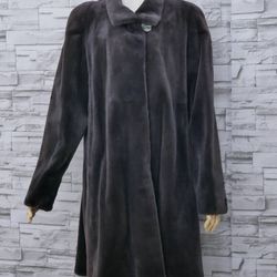 Balenciaga Mink Reversible Long Coat