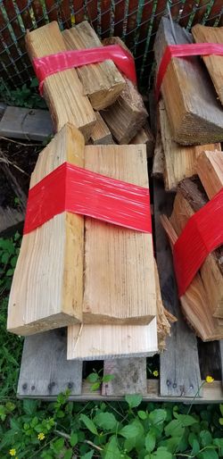 Bundles of dry-seasoned firewood (Ask about delivery)