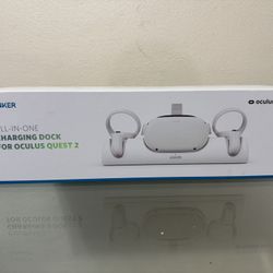 Anker Charging Dock for Oculus Quest 2, Charging Station Stand Set