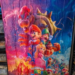 Shipping Available: Plush Super Mario Blanket