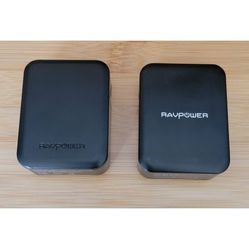 30W Dual USB 2.0 Plug Wall Charger Block with QC 3.0, Set of 2