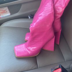 Pink Barbie Gogo Boots 