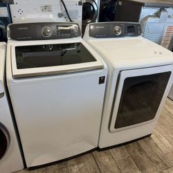 Samsung washer and dryer set electric with warranty