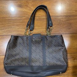 Liz Claiborne Womens Brown Purse Handbag Satchel