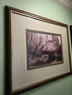 Large Framed Central Park Print
