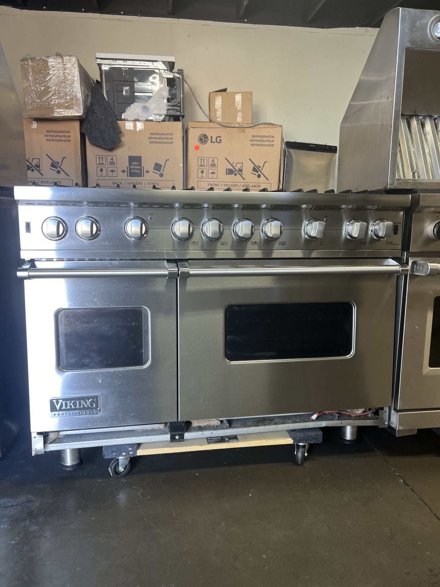 Viking 48”All Gas Range Stove Stainless Steel With 8 Burners
