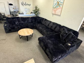 Large corduroy sectional