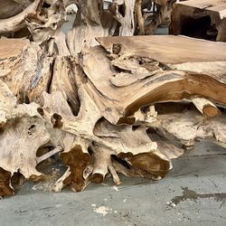 71” Natural Teakwood Entry Way Console Table 