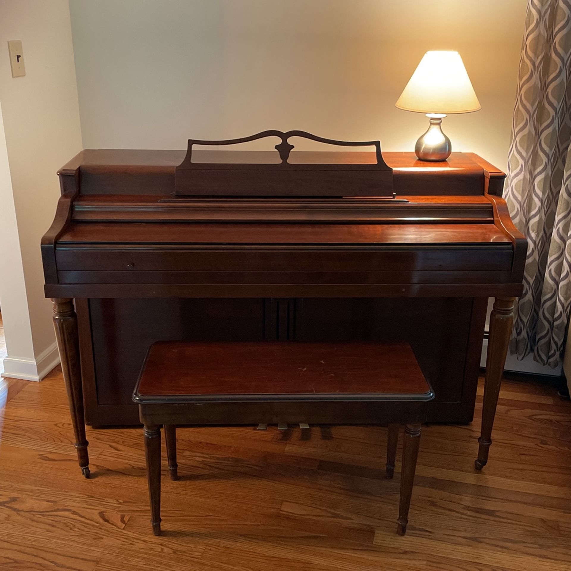 Wurlitzer Piano With Bench