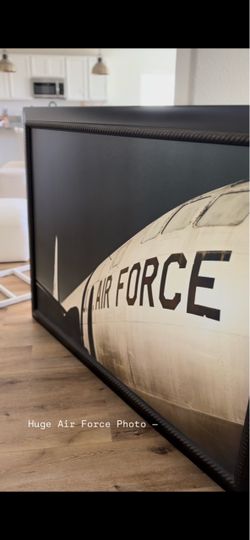 Large Framed Air Force Airplane Photo Print