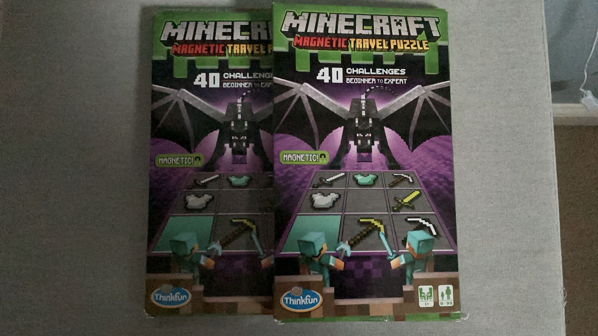 Minecraft Magnetic Travel Puzzle 2 pc