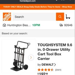 Dewalt Tough System Utility Cart With Tool Boxes