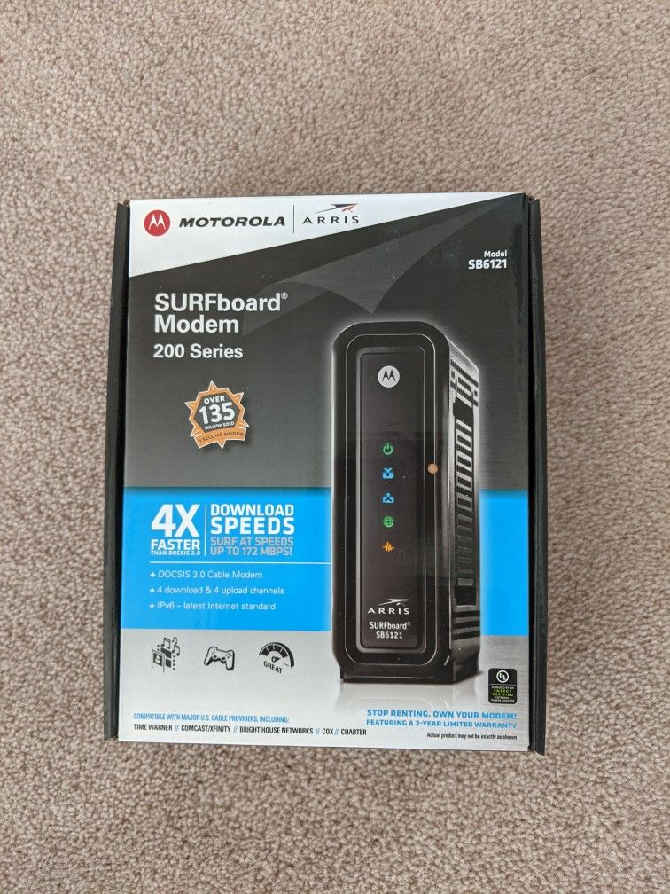 Motorola Surfboard Extreme Wireless Cable Modem Router SB6121 NEW