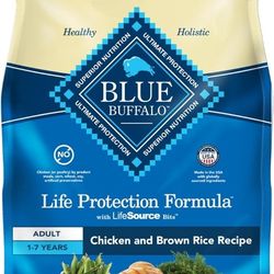 Blue Buffalo Life Protection, Chicken & Rice, 15 lb, Dry Dog Food